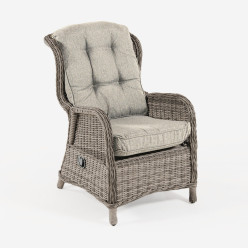 Poltrona reclinavel de fibra para jardim