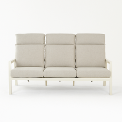 Canape de jardin 3 places crème