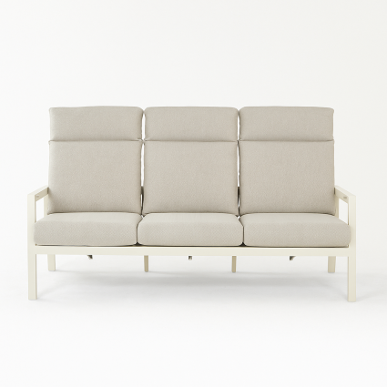 Sofa de jardin 3 plazas color crema