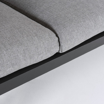 Sofa reclinavel para uso exterior 3 lugares antracite