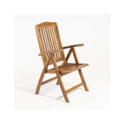 Sillon plegable con tara estetica de teca