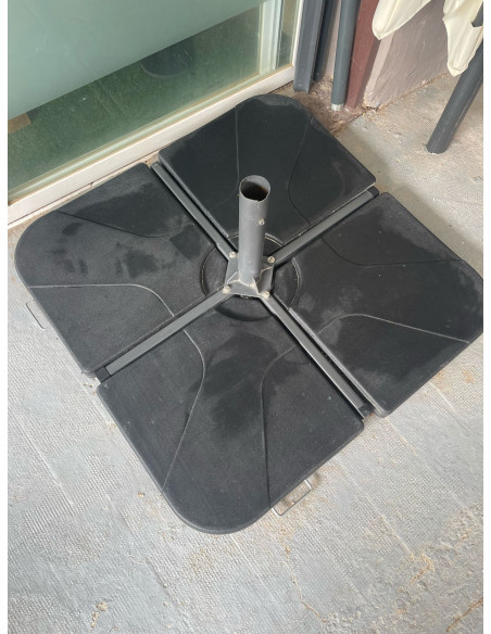 Base de parasol 4 piezas rellenables CON TARA