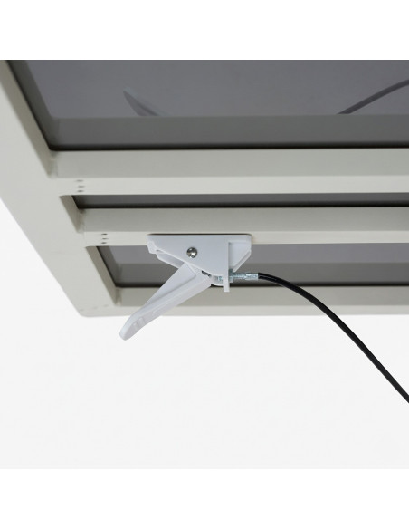 Mesa de exterior elevable 80X80 cm gris tierra