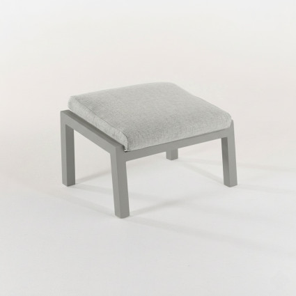 Repose-pieds de jardin gris terre