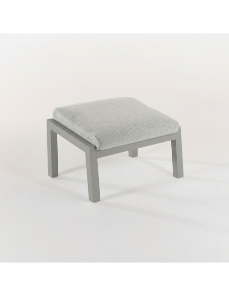 Repose-pieds de jardin gris terre