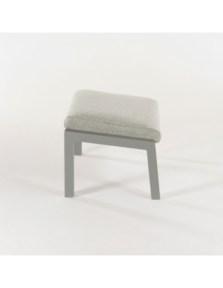 Repose-pieds de jardin gris terre