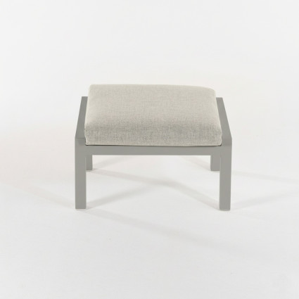 Repose-pieds de jardin gris terre