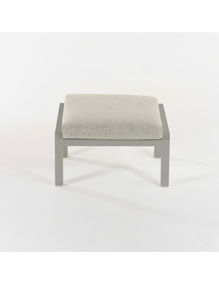 Repose-pieds de jardin gris terre