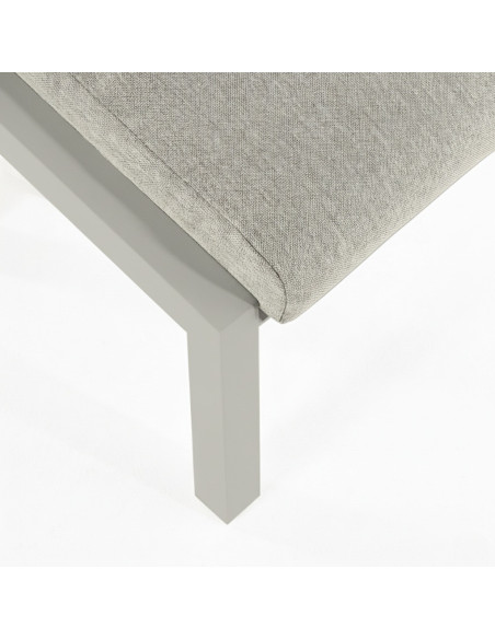 Repose-pieds de jardin gris terre