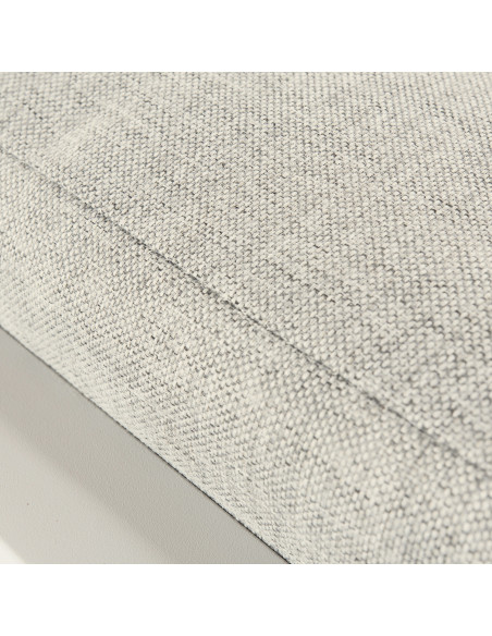 Repose-pieds de jardin gris terre