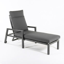 Antracite jardim Lounge com coxim grossa