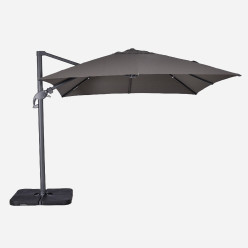 Parasol de jardin : pendule 300X300 cm couleur anthracite