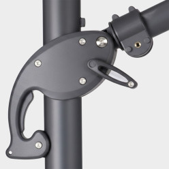 Parasol de jardin : pendule 300X300 cm couleur anthracite 2