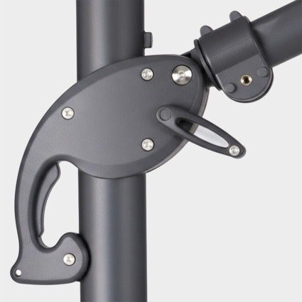 Parasol de jardin : pendule 300X300 cm couleur anthracite