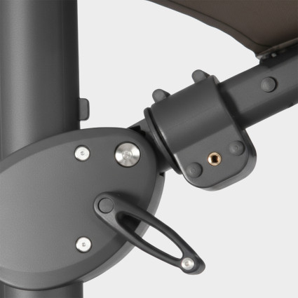 Parasol de jardin : pendule 300X300 cm couleur anthracite