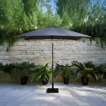 Guarda-sol fixo externo de 250x250cm cor antracito