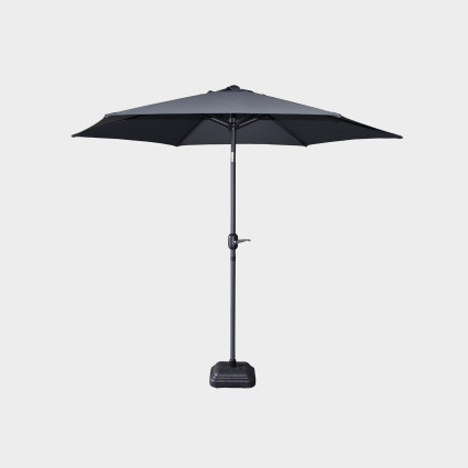 Parasol exterieur rond de 270 cm de couleur anthracite