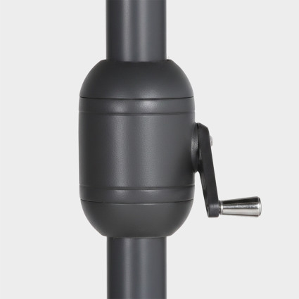 Parasol exterieur rond de 270 cm de couleur anthracite