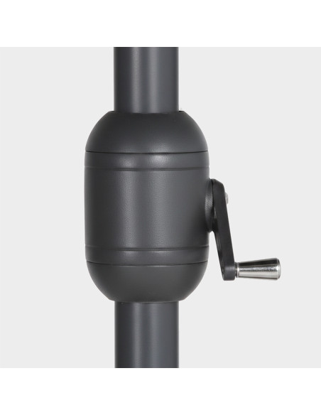 Parasol exterieur rond de 270 cm de couleur anthracite