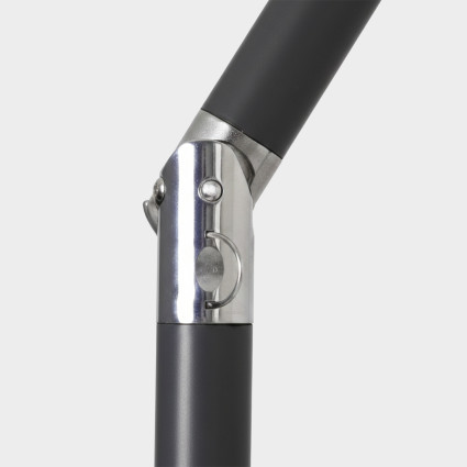 Parasol exterieur rond de 270 cm de couleur anthracite