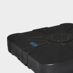 Base parasol pendule rechargeable 100kg avec roues 2